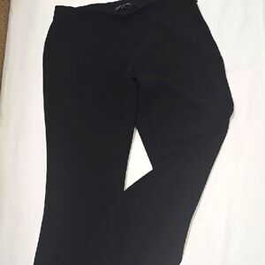 Eileen Fisher Classic Black, Side Zipper, Straight Leg Pants 8